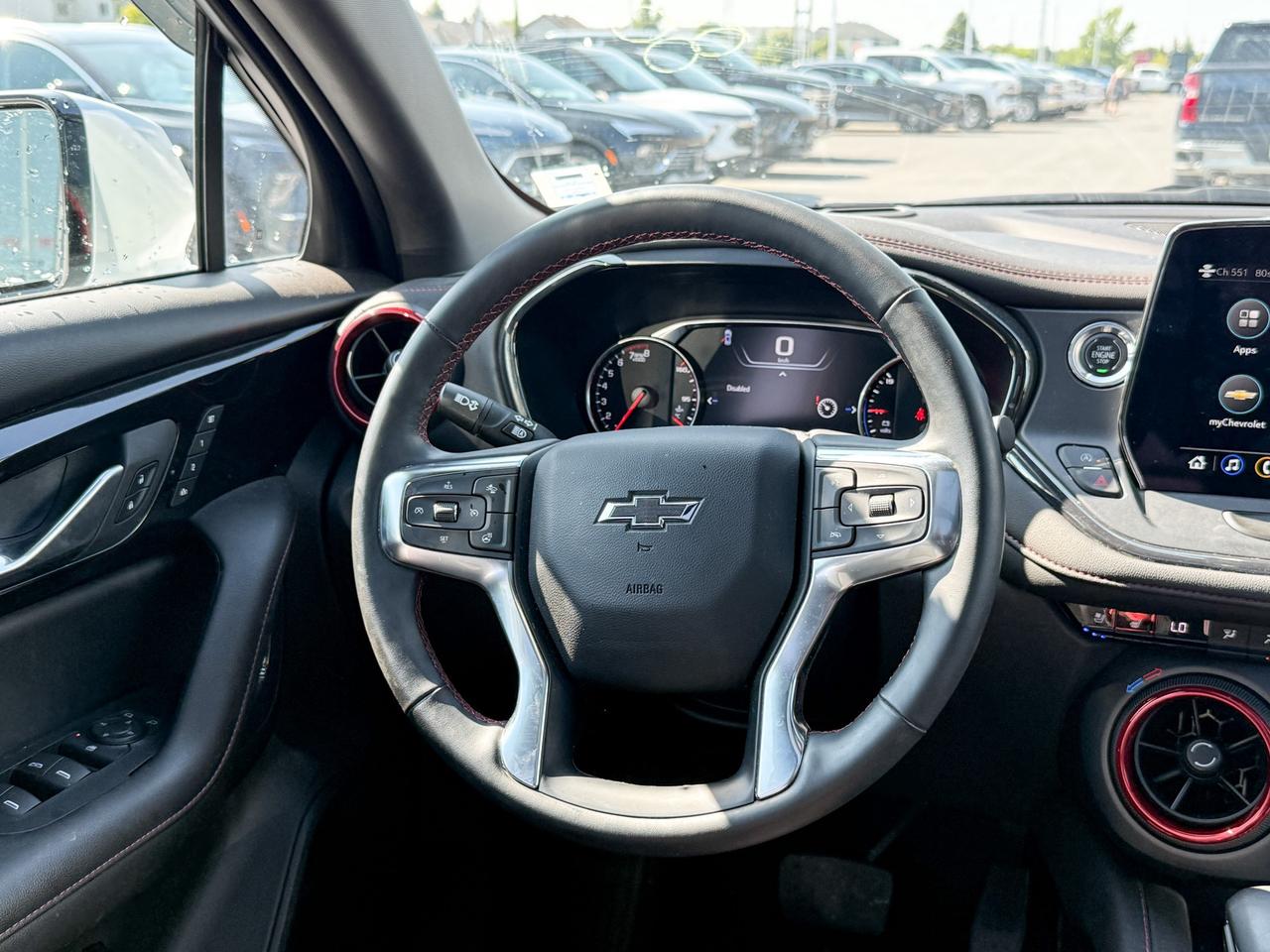 2024 Chevrolet Blazer CLEAN CARFAX, 3.6L V6, RS AWD, BLACK TWO TONE ROOF, HEATED/VENTILATED FRONT LEATHER SEATS, HEATED LEATHER WRAPPED STEERING WHEEL, NAVIGATION, BOSE PREMIUM AUDIO SYSTEM, SKYSCAPE SUNROOF, 20" TECHNICAL Photo