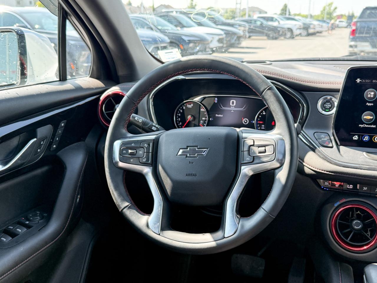 2024 Chevrolet Blazer CLEAN CARFAX, 3.6L V6, RS AWD, BLACK TWO TONE ROOF, HEATED/VENTILATED FRONT LEATHER SEATS, HEATED LEATHER WRAPPED STEERING WHEEL, NAVIGATION, BOSE PREMIUM AUDIO SYSTEM, SKYSCAPE SUNROOF, 20" TECHNICAL Photo