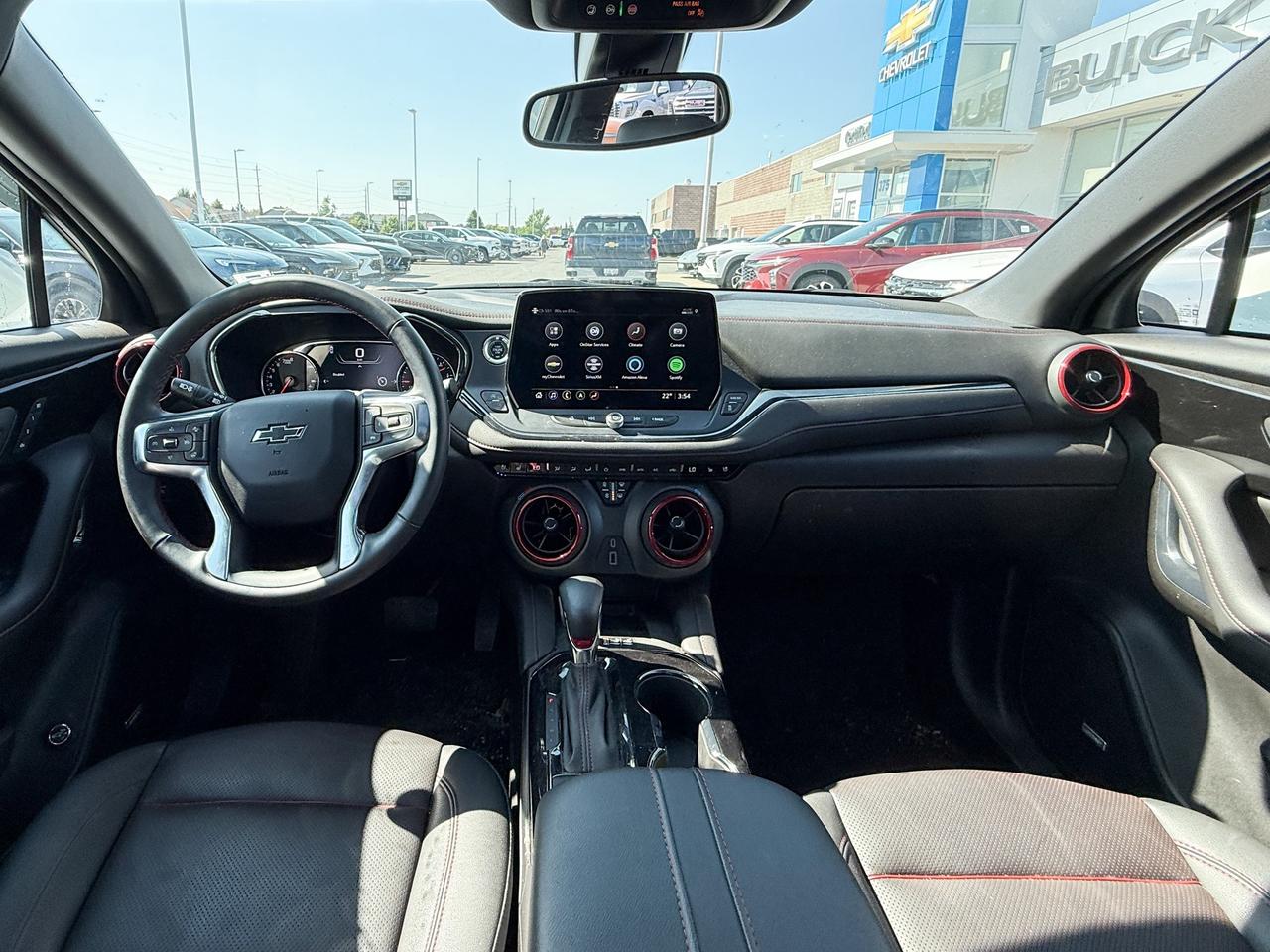 2024 Chevrolet Blazer CLEAN CARFAX, 3.6L V6, RS AWD, BLACK TWO TONE ROOF, HEATED/VENTILATED FRONT LEATHER SEATS, HEATED LEATHER WRAPPED STEERING WHEEL, NAVIGATION, BOSE PREMIUM AUDIO SYSTEM, SKYSCAPE SUNROOF, 20" TECHNICAL Photo