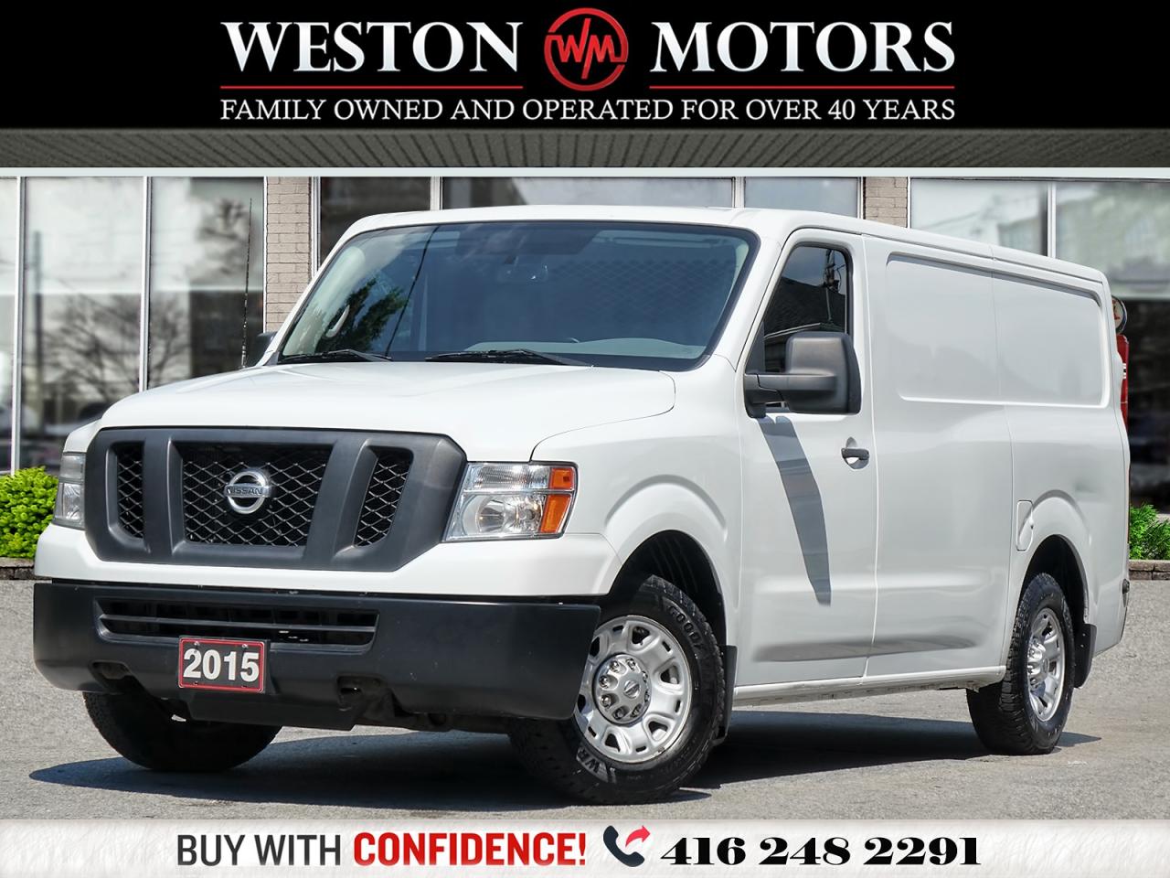 2015 Nissan NV 2500 SV*LOW ROOF*REV-CAM*SHELVING*PICTURES COMING SOON!