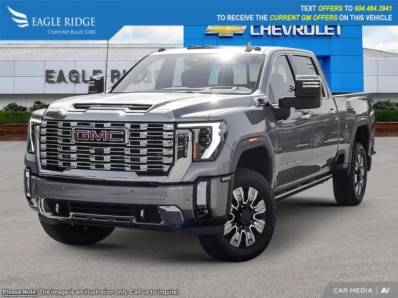 New 2025 GMC Sierra 3500 HD Denali Navigation, heated seats, 4WD, 13.4 touchscreen with Google built-in, remote vehicle start, engine stop/start, auto-locking rear differential, automatic emergency braking, HD surround vision, lane kee for sale in Coquitlam, BC