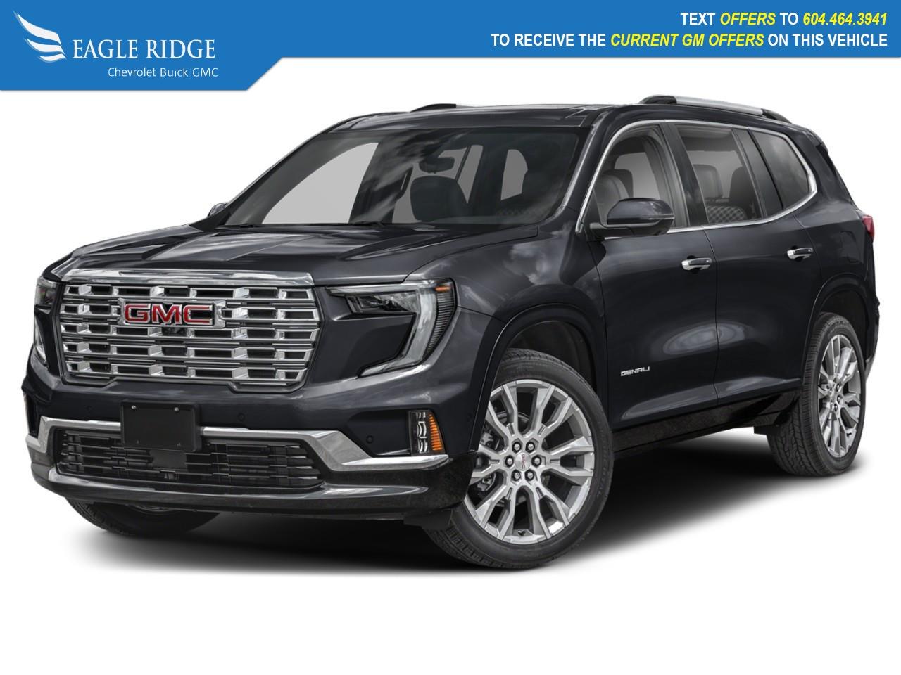 New 2026 GMC Acadia Denali 5-inch touchscreen, 11-inch digital driver display, Google Built-in, wireless Apple CarPlay and Android Auto, Bluetooth, Wi-Fi compatibility, voice control, head-up display for sale in Coquitlam, BC