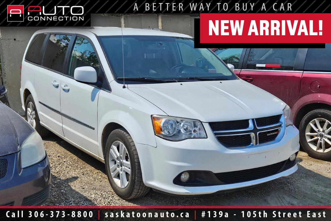 Used 2014 Dodge Grand Caravan Crew - ACCIDENT FREE - STOW N GO - HEATED STEERING WHEEL for sale in Saskatoon, SK