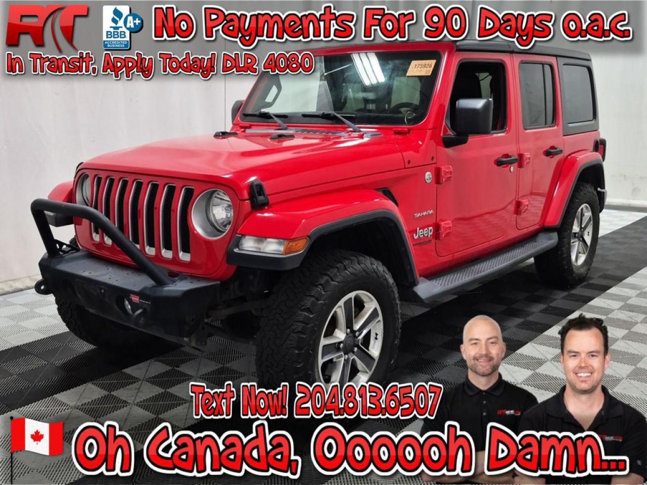 Used 2018 Jeep Wrangler Unlimited Sahara for sale in Winnipeg, MB
