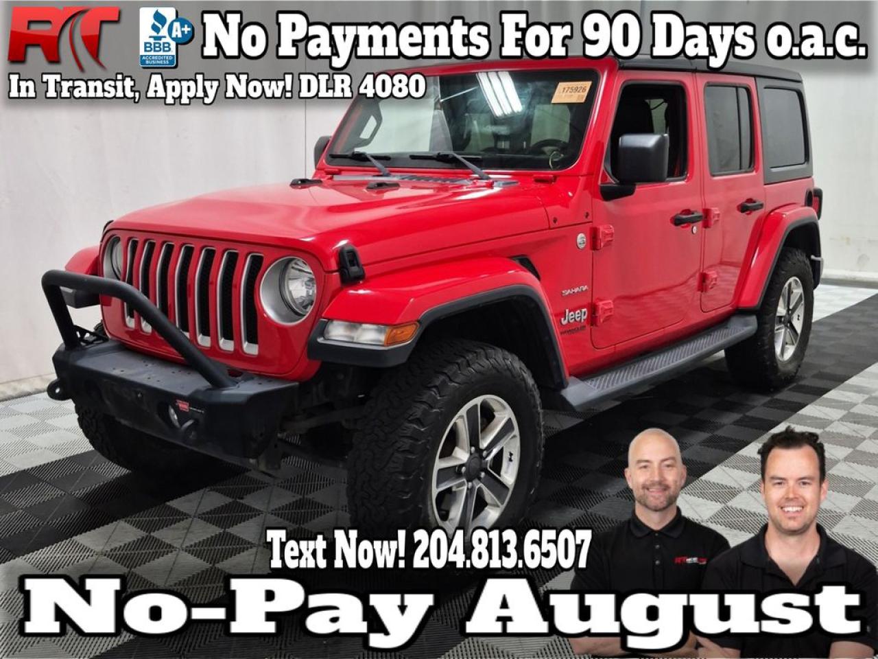 Used 2018 Jeep Wrangler Unlimited Sahara for sale in Winnipeg, MB