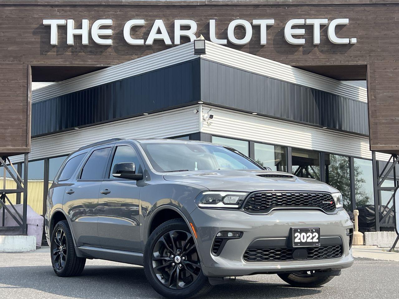 Used 2022 Dodge Durango GT 7 SEATS, MOONROOF, HEATED LEATHER SEATS, SIRIUS XM, NAV, REAR A/C, POWER LIFGATE, BACK UP CAM! for sale in Sudbury, ON