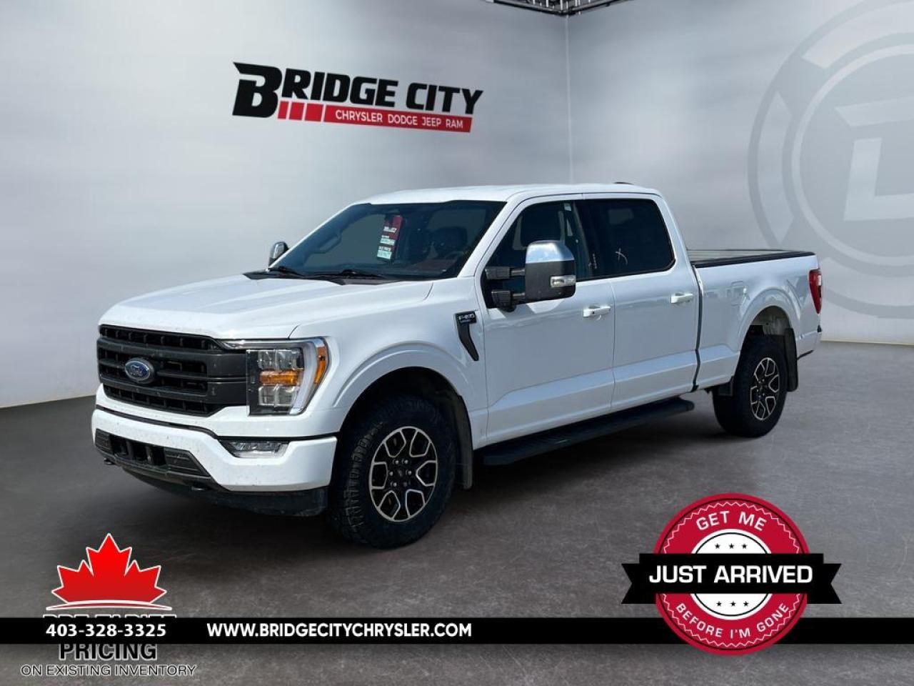 Used 2022 Ford F-150 3.5L Eco Boost - Leather Bucket Seats - Lariat Sport Pkg - Max Trailer Tow Pkg - FX4 Off Road - Power Tailgate for sale in Lethbridge, AB