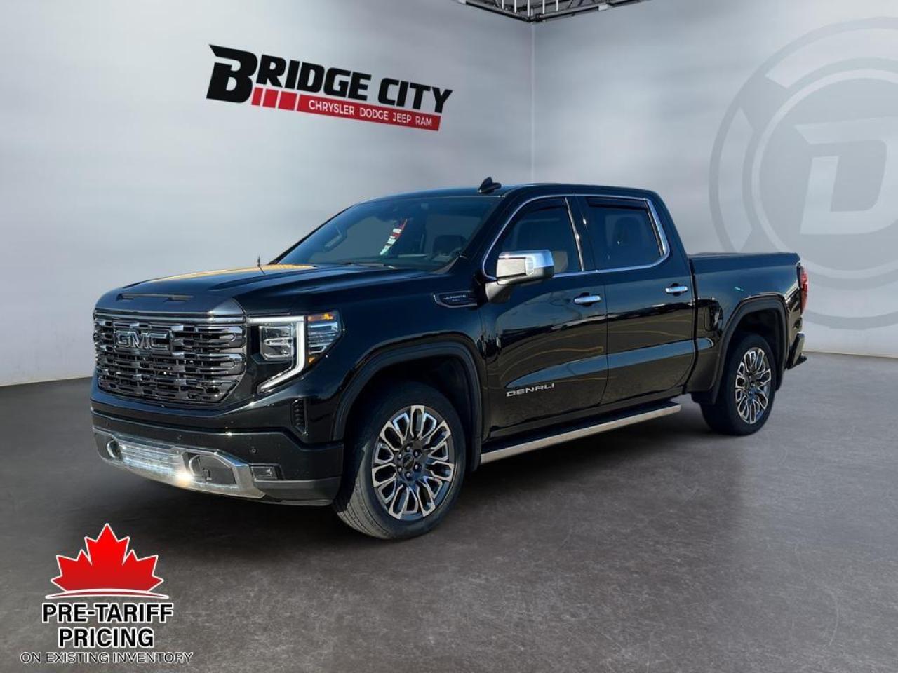 Used 2023 GMC Sierra 1500 6.2L V8 - Sunroof - Denali Ultimate Pkg - Brown Leather - Side Steps - Navigation - Low Km's! for sale in Lethbridge, AB
