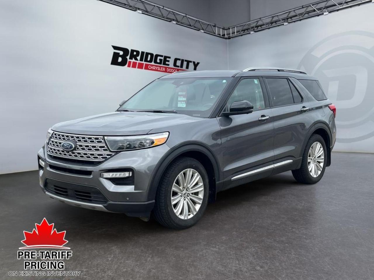 Used 2021 Ford Explorer Limited 2.3L Eco Boost - Sunroof - 2nd Row Bench Seating - 20 Wheels - Vented & Heated Seats - AWD for sale in Lethbridge, AB