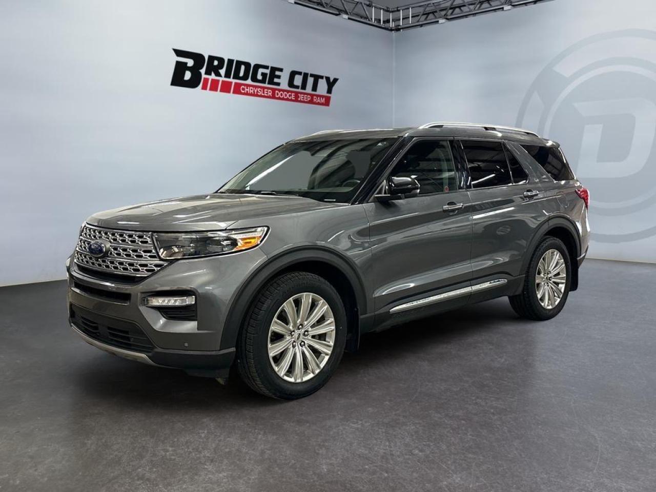 Used 2021 Ford Explorer Limited 2.3L Eco Boost - Sunroof - 2nd Row Bench Seating - 20 Wheels - Vented & Heated Seats - AWD for sale in Lethbridge, AB