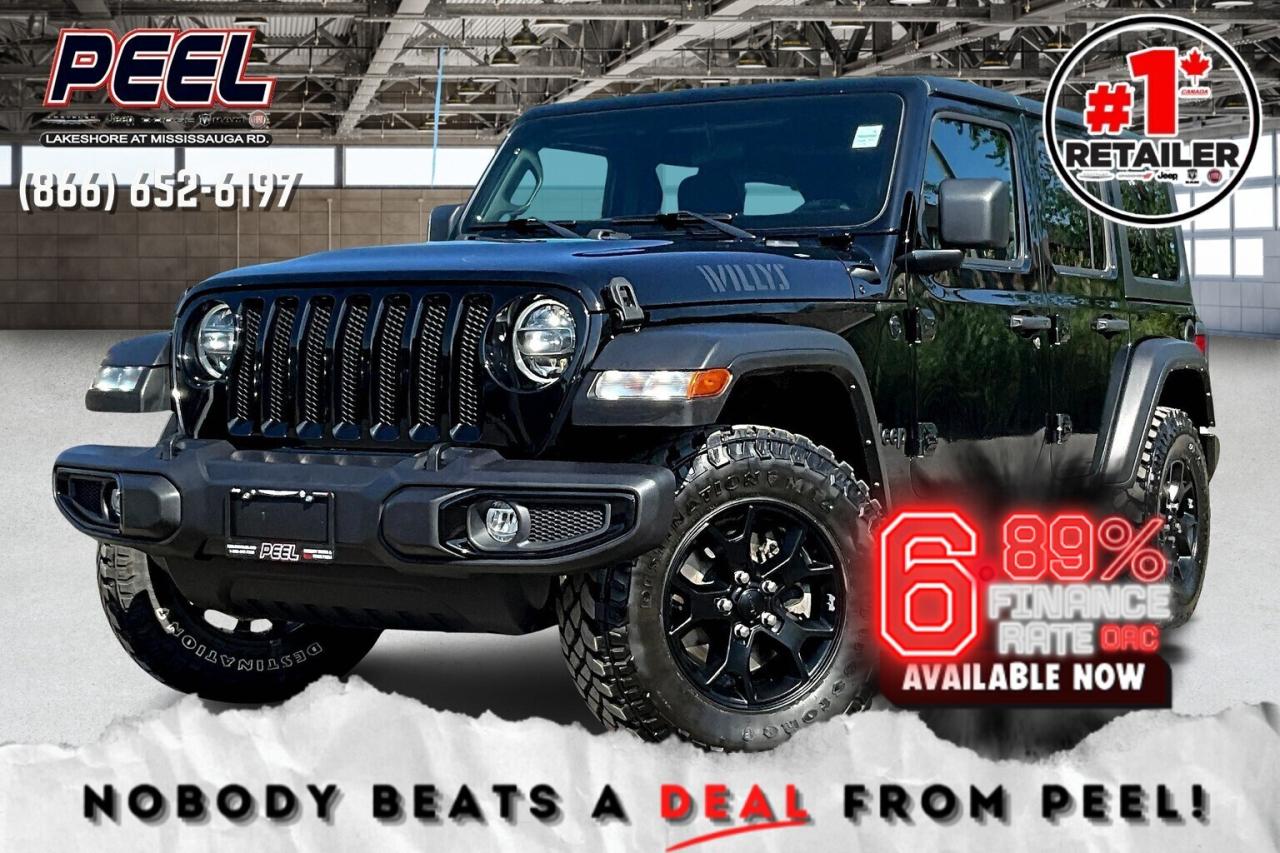 Used 2022 Jeep Wrangler Willys 4Dr | Heated Seats | DualTop | Tow | 4X4 for sale in Mississauga, ON