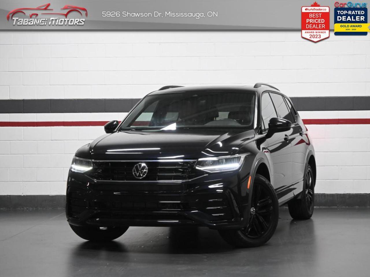 Used 2022 Volkswagen Tiguan Comfortline R-Line Black Edition  R-Line Brown Leather Ambient Light Adaptive Cruise Panoramic Roof Remote Start for sale in Mississauga, ON