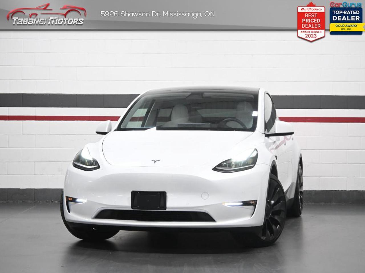 Used 2023 Tesla Model Y Performance  No Accident Dual Motor White Leather Auto Pilot Navigation Glass Roof for sale in Mississauga, ON