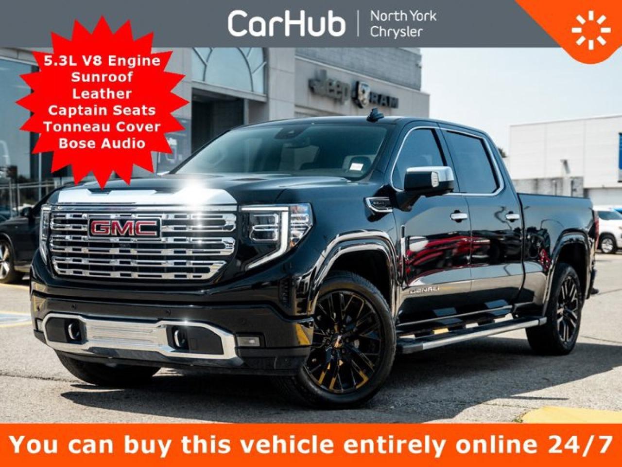 Used 2023 GMC Sierra 1500 Denali 147'' V8 Sunroof Leather Captain Seats Tonneau Cover for sale in Thornhill, ON
