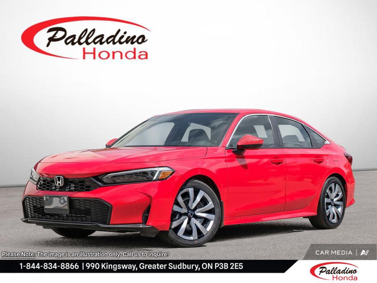 New 2026 Honda Civic SEDAN LX for sale in Greater Sudbury, ON