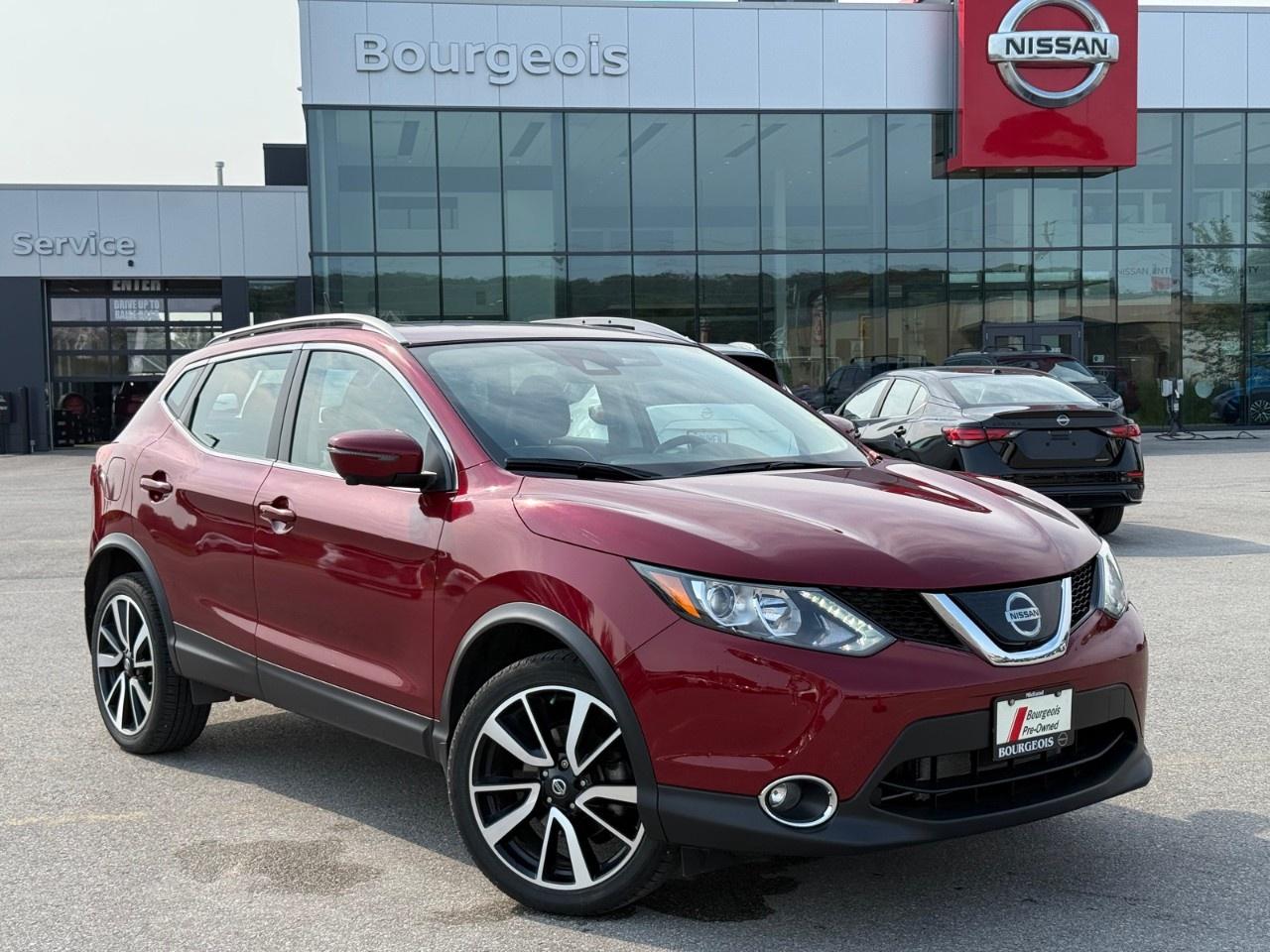 <p>The 2019 Nissan Qashqai SL in radiant red with AWD and a 2.0L 4-cylinder engine presents impressive handling for those navigating everything from busy city streets to countryside roads. Its aerodynamic body type as an SUV contrasts perfectly with striking alloy wheels, making it a standout vehicle on the move.</p><p>Inside, the black interior provides a modern and sophisticated atmosphere, accentuated by features designed for comfort and convenience. With heated seats and keyless entry, your drive is both enjoyable and effortless.</p><p>Stay connected and safe with advanced technology such as a backup camera, bluetooth connection, and smart device integration. Benefit from peace of mind with modern safety features like brake assist and lane assist, as well as driver amenities including cruise control and power windows.</p><p>This vehicle is ideal for practical buyers who value performance, comfort, and technology in a stylish package. Contact us today for more information and to experience the 2019 Nissan Qashqai SL yourself!</p> <p><strong>Why Choose the Bourgeois Auto Group?</strong></p><p>For 80 years, Bourgeois Auto Group has been delivering exceptional automotive experiences. Our factor trained teams work to ensure you receive the shopping experience you deserve; whether you're looking for a new or new-to-you vehicle.</p><p>Shop 24/7 with our online showroom and chat service, ensuring convenience every step of the way. No hidden fees, full disclosure, and every pre-owned vehicle comes with a Carfax® report for peace of mind.</p><p>We offer a wide selection of pre-owned vehicles, all competitively priced using real-time market data. Get the best deal on your purchase and trade-in with our free Live Market Analysis report.</p><p>Looking to sell your car? We buy any make or modelno purchase required. Our simple to use online trade valuation tool will provide you with a clear, transparent selling experience whether you buy our car or not.</p><p>Backed by hundreds dedicated employees across 4 convenient locations, were here to meet all your automotive needs. Visit us in Midland or Parry Sound and explore our inventory or schedule your next service today.</p> <p><strong>Financing Your Next Vehicle with Bourgeois Midland Nissan:</strong></p><p>At Bourgeois Midland Nissan, we make financing your next vehicle simple and stress-free! Our team works with trusted lenders to find flexible options tailored to your budget. Drive away with confidenceapply today!</p><p>Take advantage of our online pre-qualification tool, backed by Equifax and TD Bank to find the payment that works for you. Simply <a href=https://www.bourgeoisnissan.com/pre-qualify-for-financing/ rel=nofollow><strong>CLICK HERE</strong></a> to use our secure online credit tool with no impact to your credit.</p>