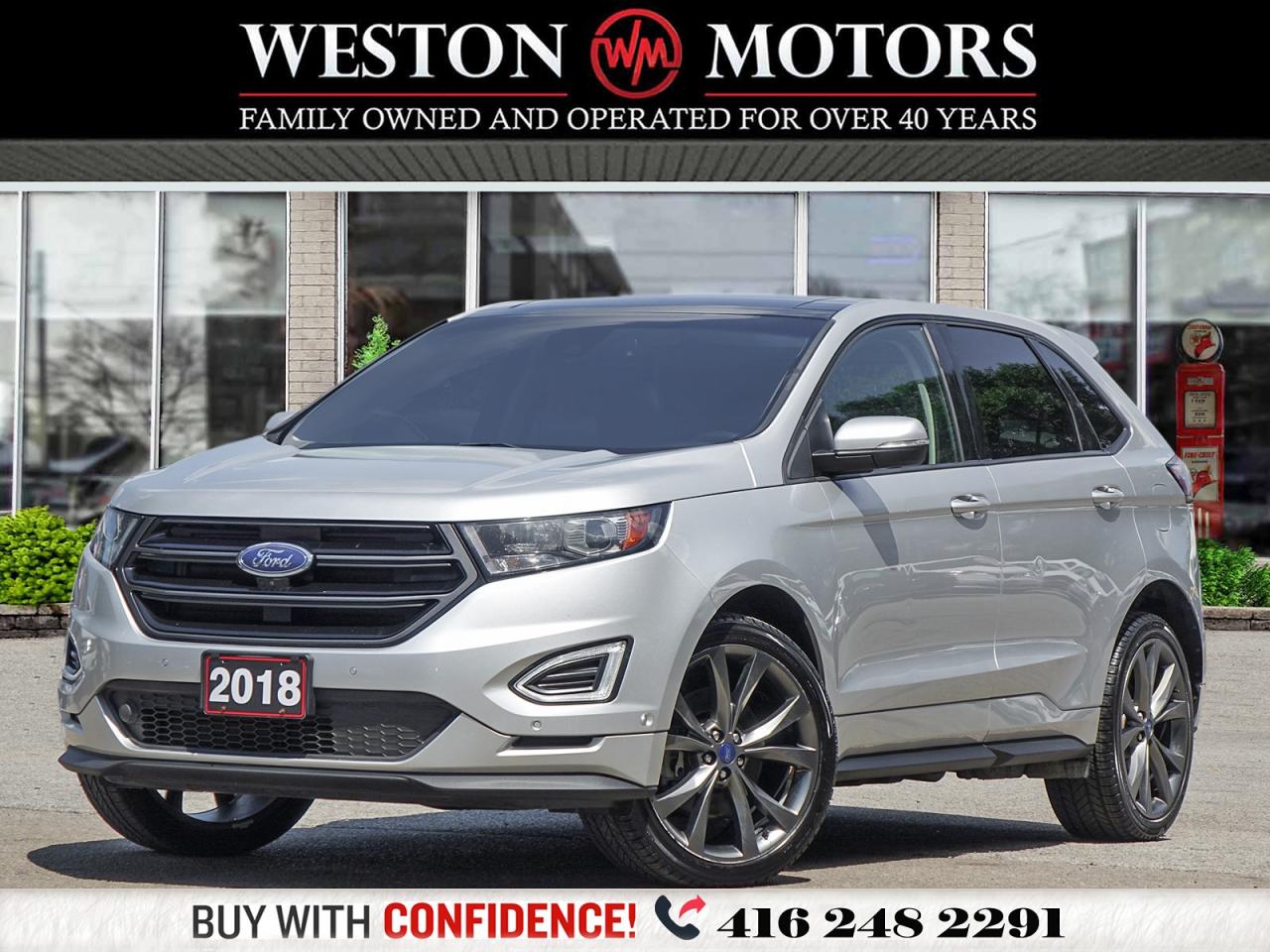 2018 Ford Edge Sport*AWD*LEATHER*PANROOF*NAVI*REVCAM*SPORT