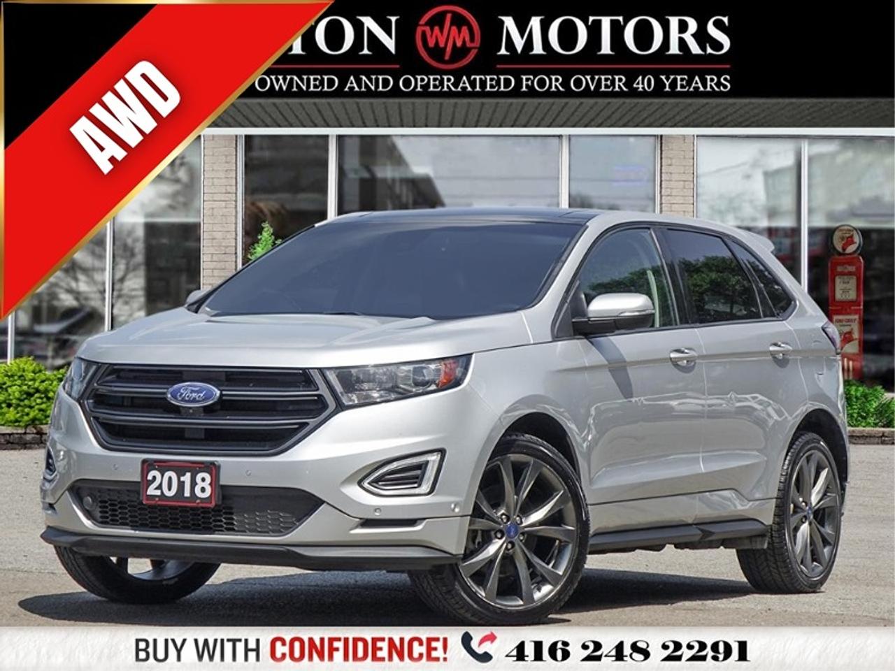 2018 Ford Edge AWD*LEATHER*PANROOF*NAVI*REVCAM*SPORT*BLUETOOTH Photo0