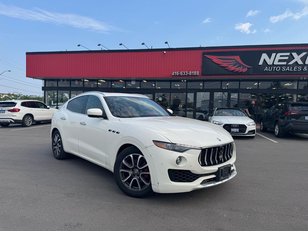 Used 2017 Maserati Levante LUXURY AWD RED/LEATHER PAN/ROOF NAV B/SPOT CAMERA for sale in North York, ON