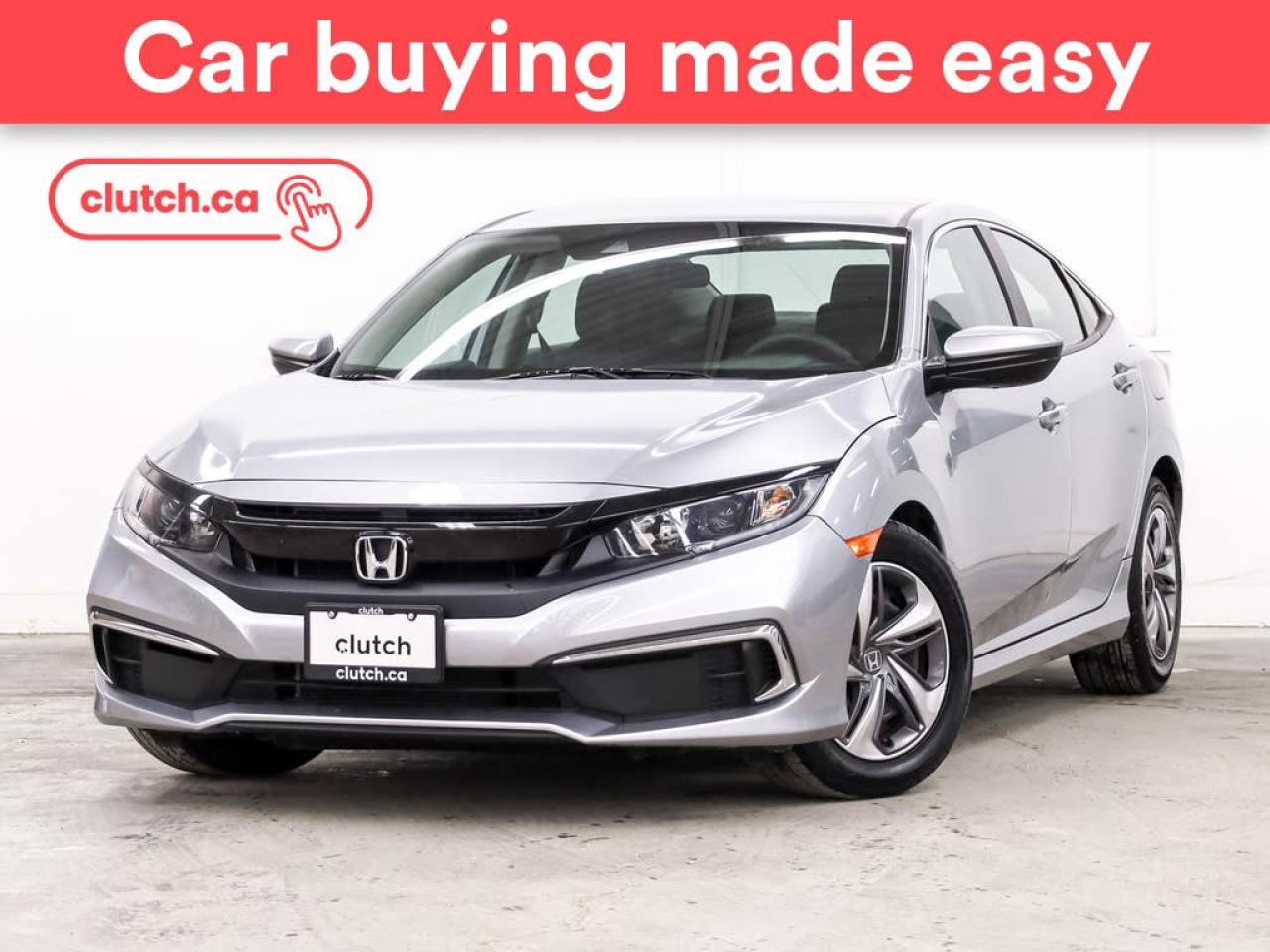 Used 2020 Honda Civic LX w/ Apple CarPlay & Android Auto, Heated Front Seats, Rearview Cam for sale in Toronto, ON