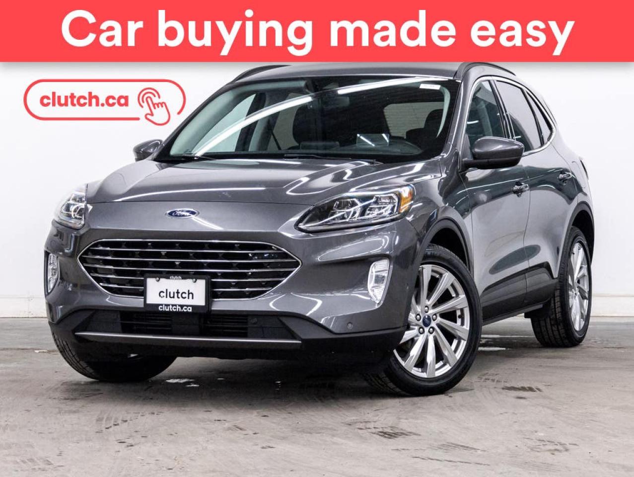 Used 2022 Ford Escape Titanium AWD w/ Apple CarPlay & Android Auto, Nav, Heated Steering Wheel for sale in Toronto, ON