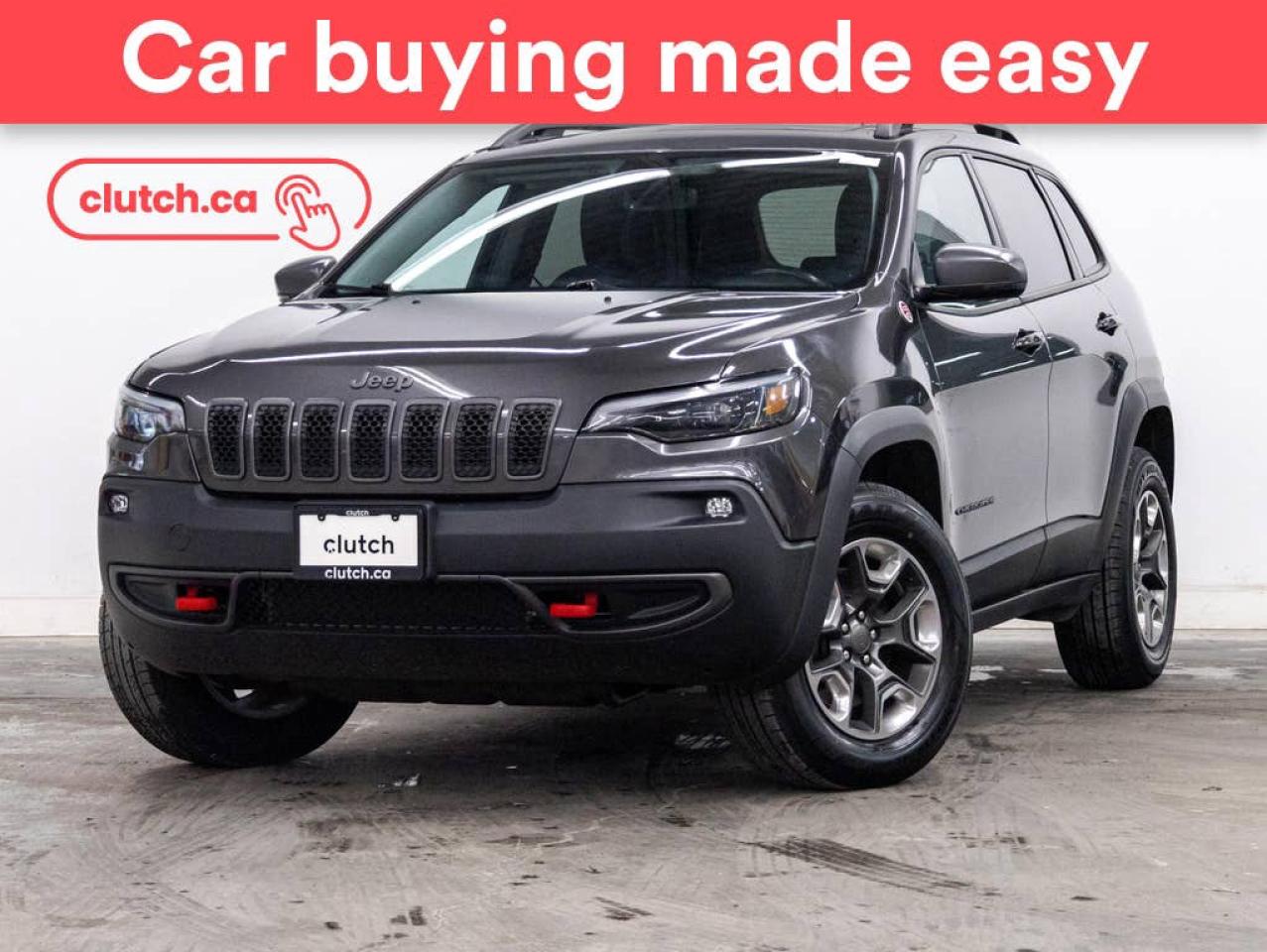 Used 2019 Jeep Cherokee Trailhawk 4x4 w/ Apple CarPlay & Android Auto, Front Heated Seats, Rearview Cam for sale in Toronto, ON