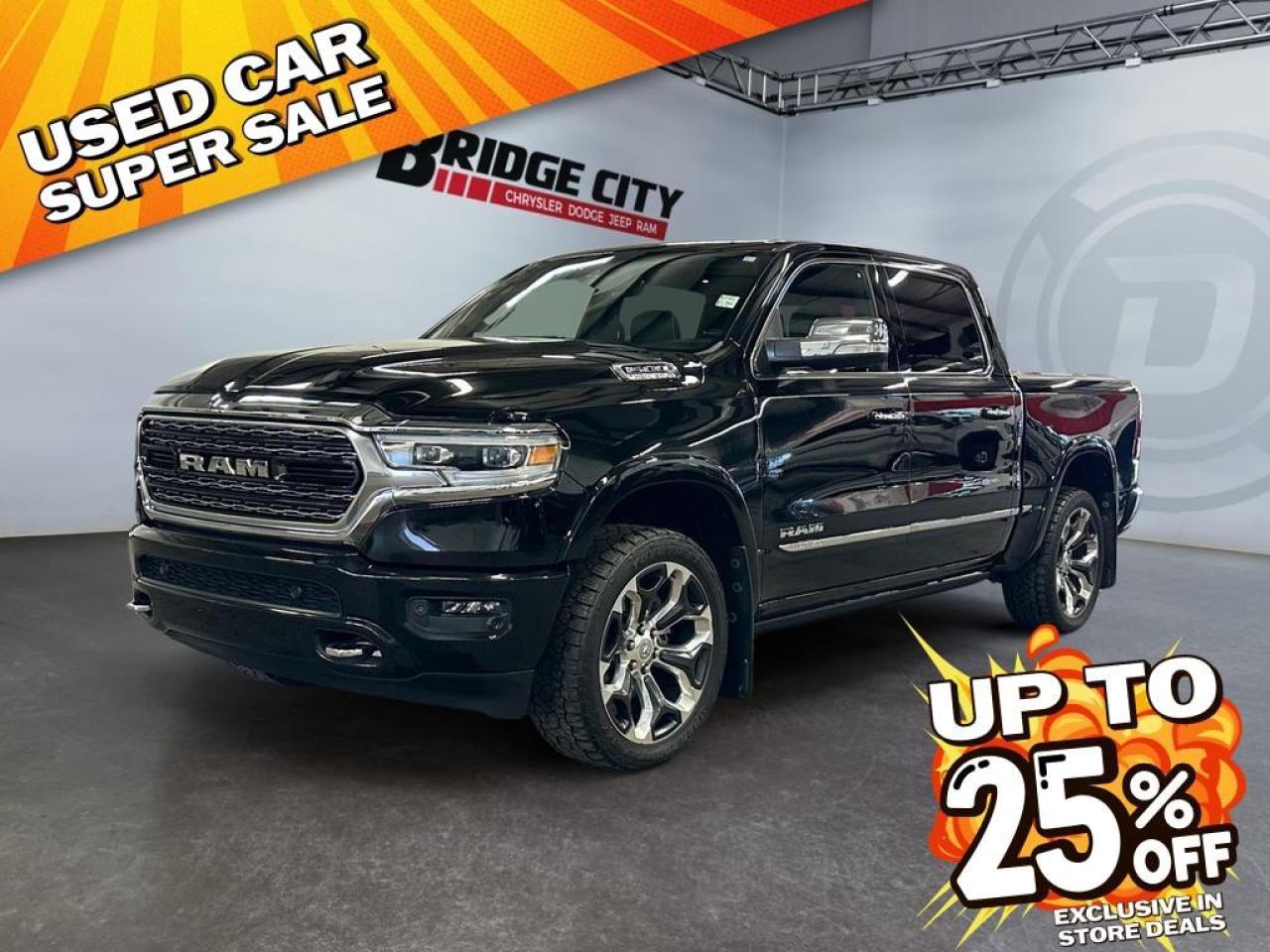 Used 2022 RAM 1500 Limited 5.7L HEMI - 3.92 Rear Towing - Panoramic Sunroof - 22 Wheels - Power Side Steps - Leather - Body Colour Bumpers for sale in Lethbridge, AB