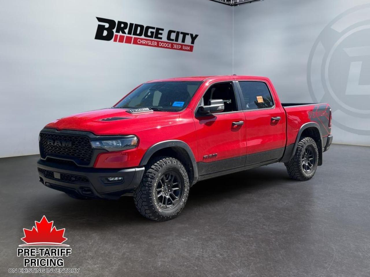 Used 2025 RAM 1500 3.0L Twin Turbo - Bucket Seats - 360 Camera - Heated Seats & Steering Wheel - Blind Spot - Rebel Graphics - Low Km's! for sale in Lethbridge, AB