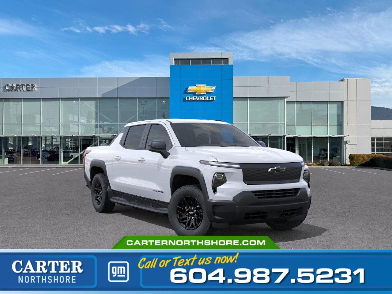 New 2024 Chevrolet Silverado EV WORK TRUCK 4WD | Alum Wheels/Adpt Cruise/LEDs for sale in North Vancouver, BC