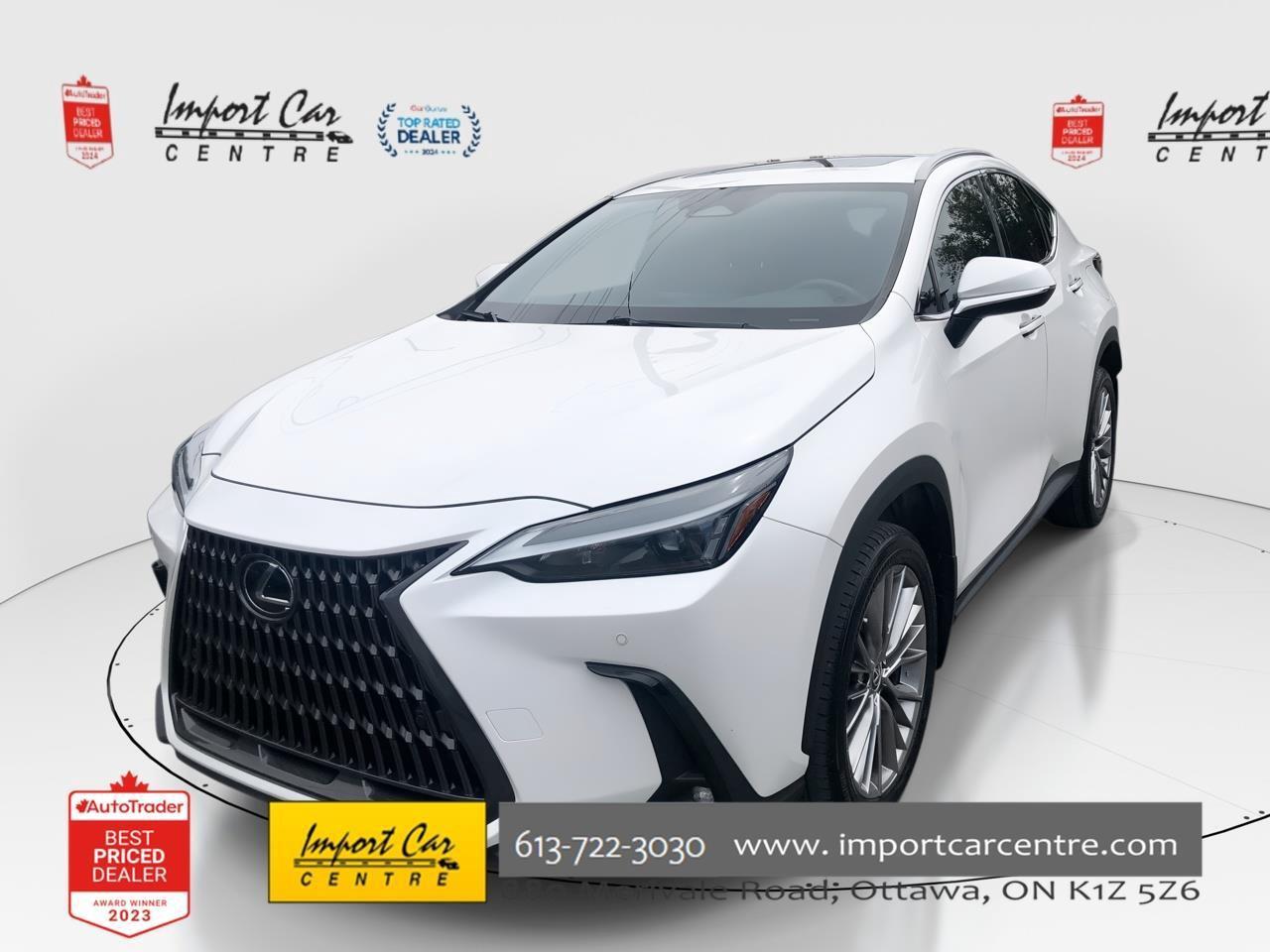 Used 2022 Lexus NX 350 LEATHER, ROOF, HTD & VENTED SEATS, HTD. STEER. WHE for sale in Ottawa, ON