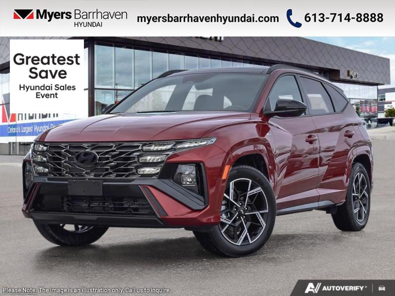 New 2025 Hyundai Tucson Hybrid N-Line AWD  - Sunroof - $312 B/W for sale in Nepean, ON