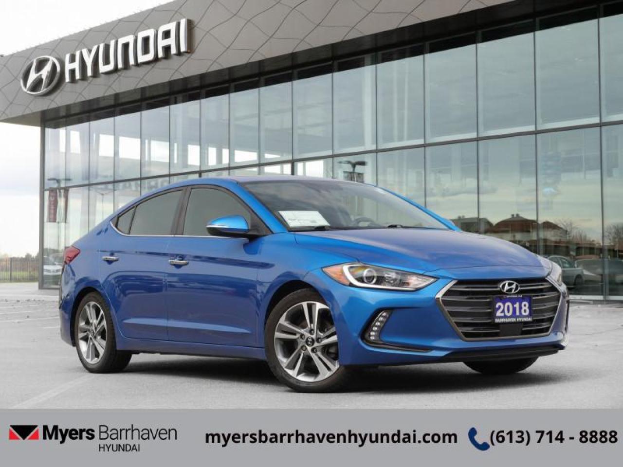 Used 2018 Hyundai Elantra Limited  - Navigation -  Sunroof - $136 B/W for sale in Nepean, ON