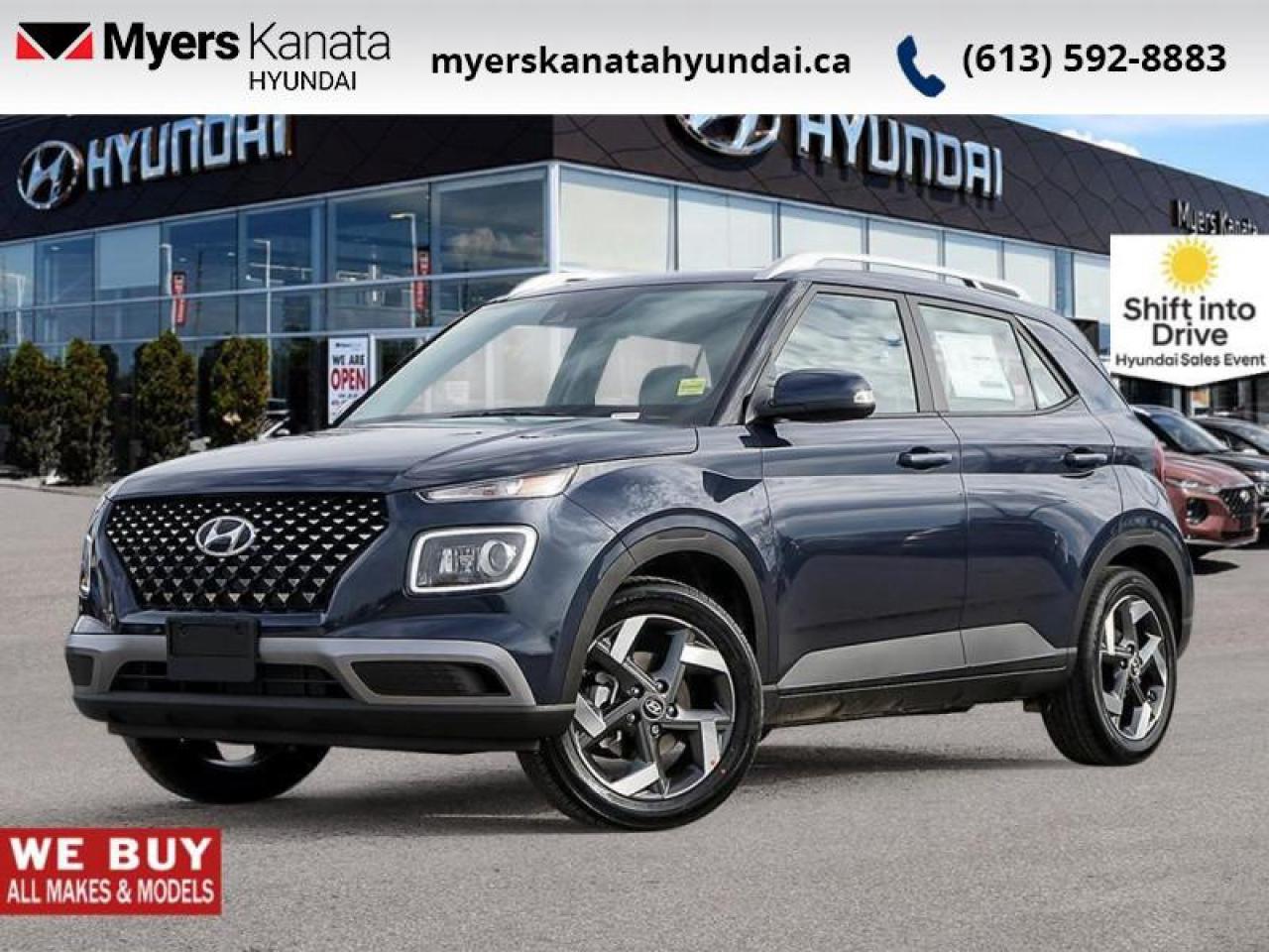 New 2025 Hyundai Venue Ultimate IVT w/Denim Interior  - $102.68 /Wk for sale in Kanata, ON