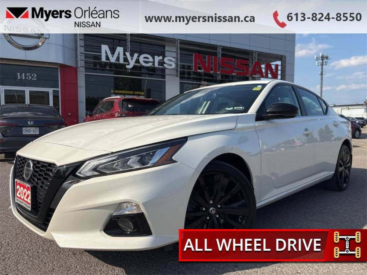 Used 2022 Nissan Altima SR Midnight Edition  AWD - Heated Seats & Steering Wheel, Apple CarPlay & Android Auto, Remote Start, NAV for sale in Orleans, ON
