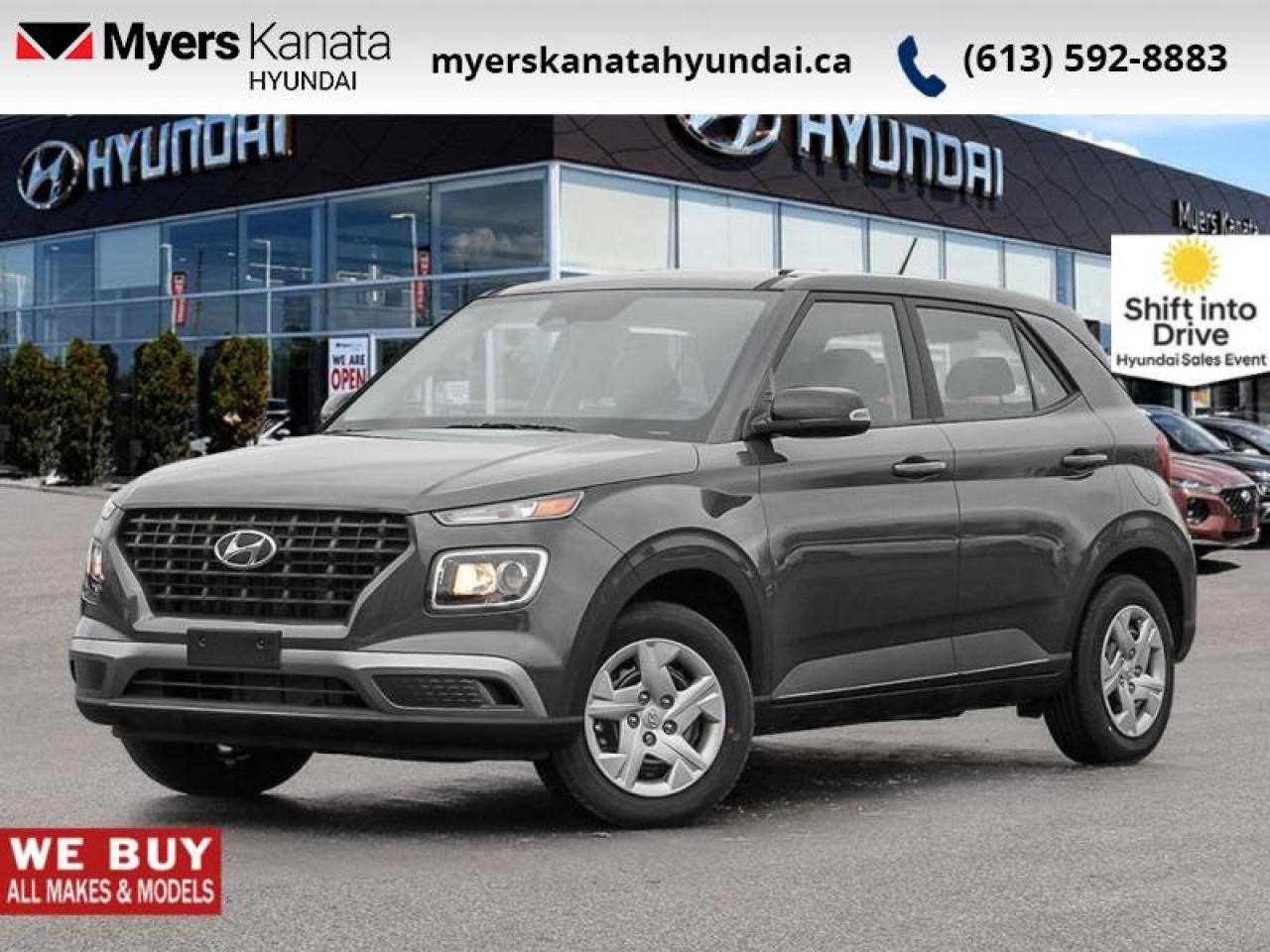 New 2025 Hyundai Venue Essential IVT  - Heated Seats - $89.06 /Wk for sale in Kanata, ON