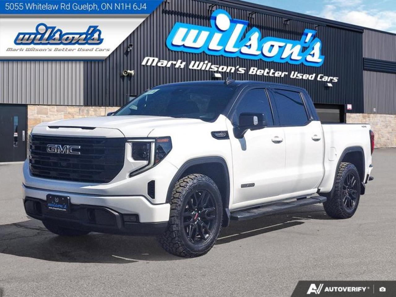 Used 2023 GMC Sierra 1500 Elevation Crew 4X4 | Leather | Custom Two-Tone | 360 Camera | Adaptive Cruise | Bose | and More ! for sale in Guelph, ON