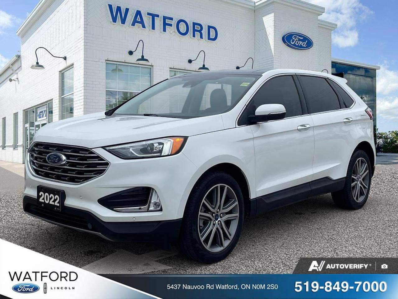 Used 2022 Ford Edge Titanium AWD for sale in Watford, ON