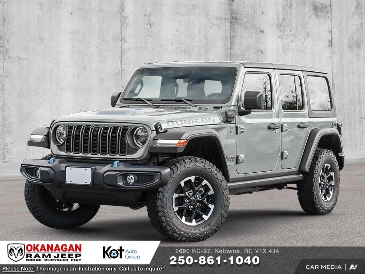 New 2024 Jeep Wrangler 4xe RUBICON for sale in Kelowna, BC