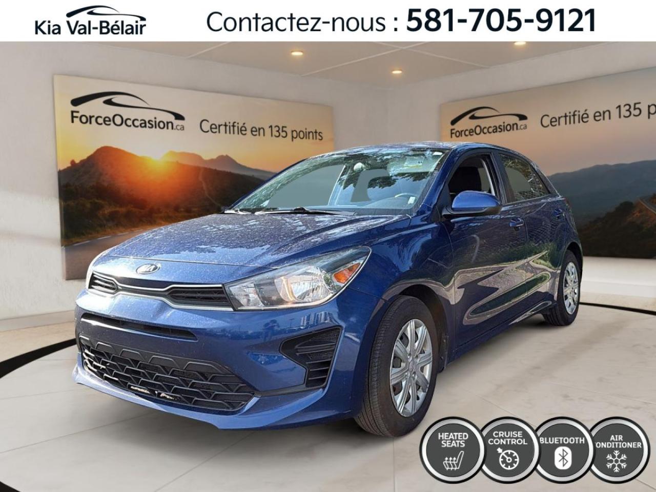 Used 2021 Kia Rio5 LX+ *CAMERA *CARPLAY *CRUISE *SIEGE CHAUF *A/C for sale in Québec, QC