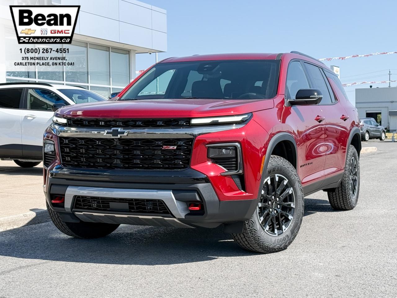 New 2026 Chevrolet Traverse Z71 2.5L 4 CYL WITH REMOTE START/ENTRY, SUNROOF, HEATED SEATS, HEATED STEERING WHEEL, POWER LIFTGATE, HD SURROUND VISION, APPLE CARPLAY AND ANDROID AUTO for sale in Carleton Place, ON