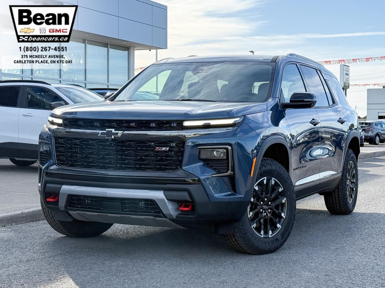 New 2026 Chevrolet Traverse Z71 2.5L 4 CYL WITH REMOTE START/ENTRY, SUNROOF, HEATED SEATS, HEATED STEERING WHEEL, POWER LIFTGATE, HD SURROUND VISION, APPLE CARPLAY AND ANDROID AUTO for sale in Carleton Place, ON