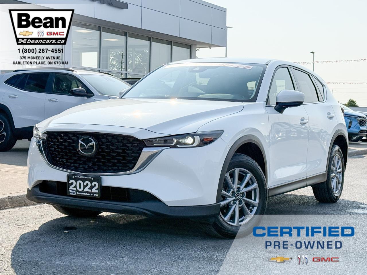 Used 2022 Mazda CX-5 ONE OWNER,CLEAN CARFAX, 2.5L 4CYL, GS AWD, HEATED FRONT SEATS, HEATED STEERING WHEEL, SAFETY PACKAGE, ALLOY WHEELS for sale in Carleton Place, ON