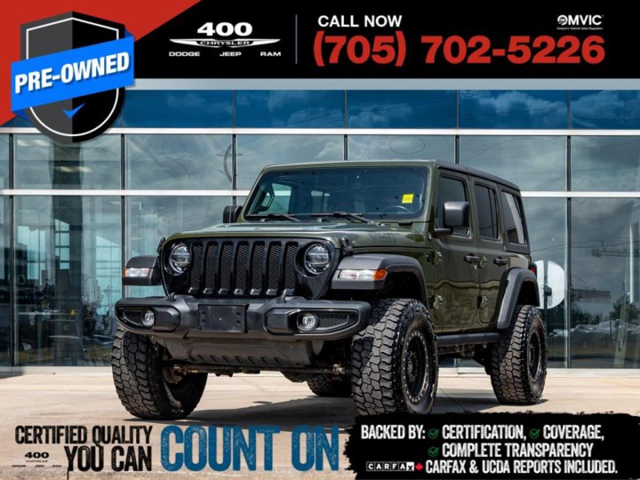 Used 2022 Jeep Wrangler Unlimited Willys for sale in Innisfil, ON