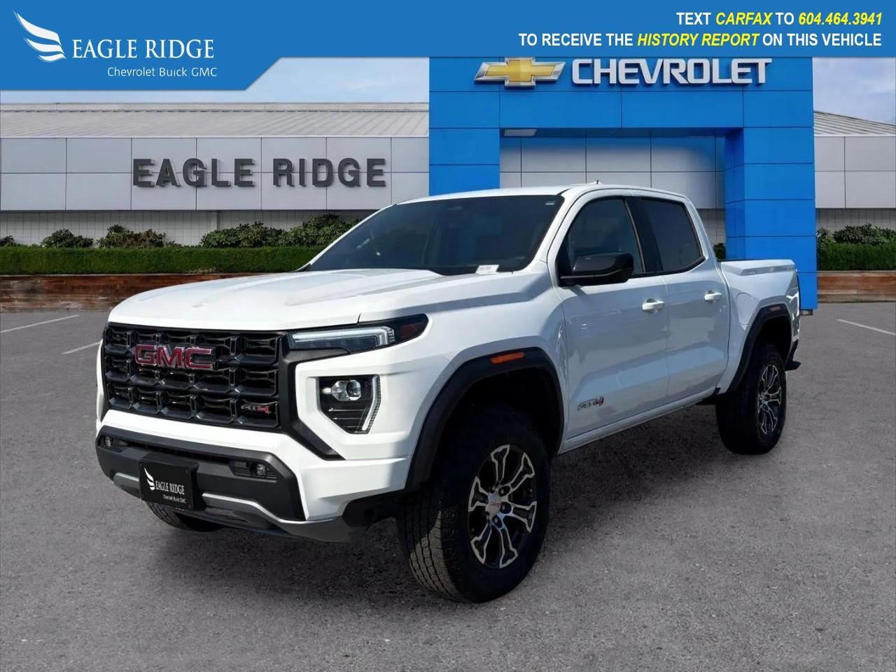 Used 2024 GMC Canyon AT4 Forward Collision Alert, and Automatic Emergency Braking. Blind Zone Steering Assist, 310HP Turbo Engine, Off-Road Performance Display, High-Definition Rear Vision Camera† with Hitch View, and Premium for sale in Coquitlam, BC