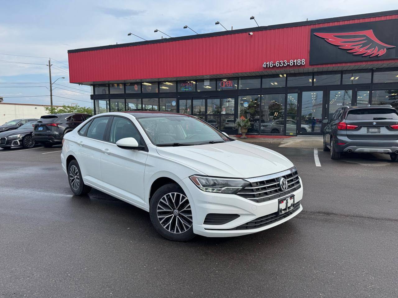 2019 Volkswagen Jetta HIGHLINE LEATHER PAN/ROOF A/CARPLAY B/SPOT CAMERA