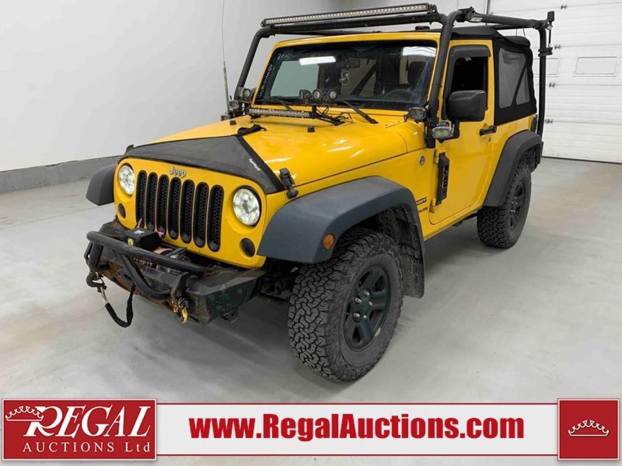 Used 2015 Jeep Wrangler SPORT for sale in Calgary, AB