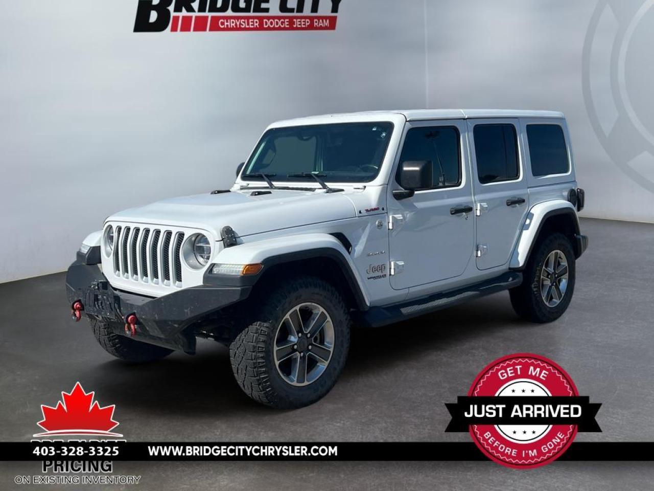 Used 2019 Jeep Wrangler Unlimited Sahara LED Lights - Automatic - Blind Spot - Navigation - Remote Start - Leather - Heated Seats & Steering Wheel - Trailer Tow Pkg for sale in Lethbridge, AB