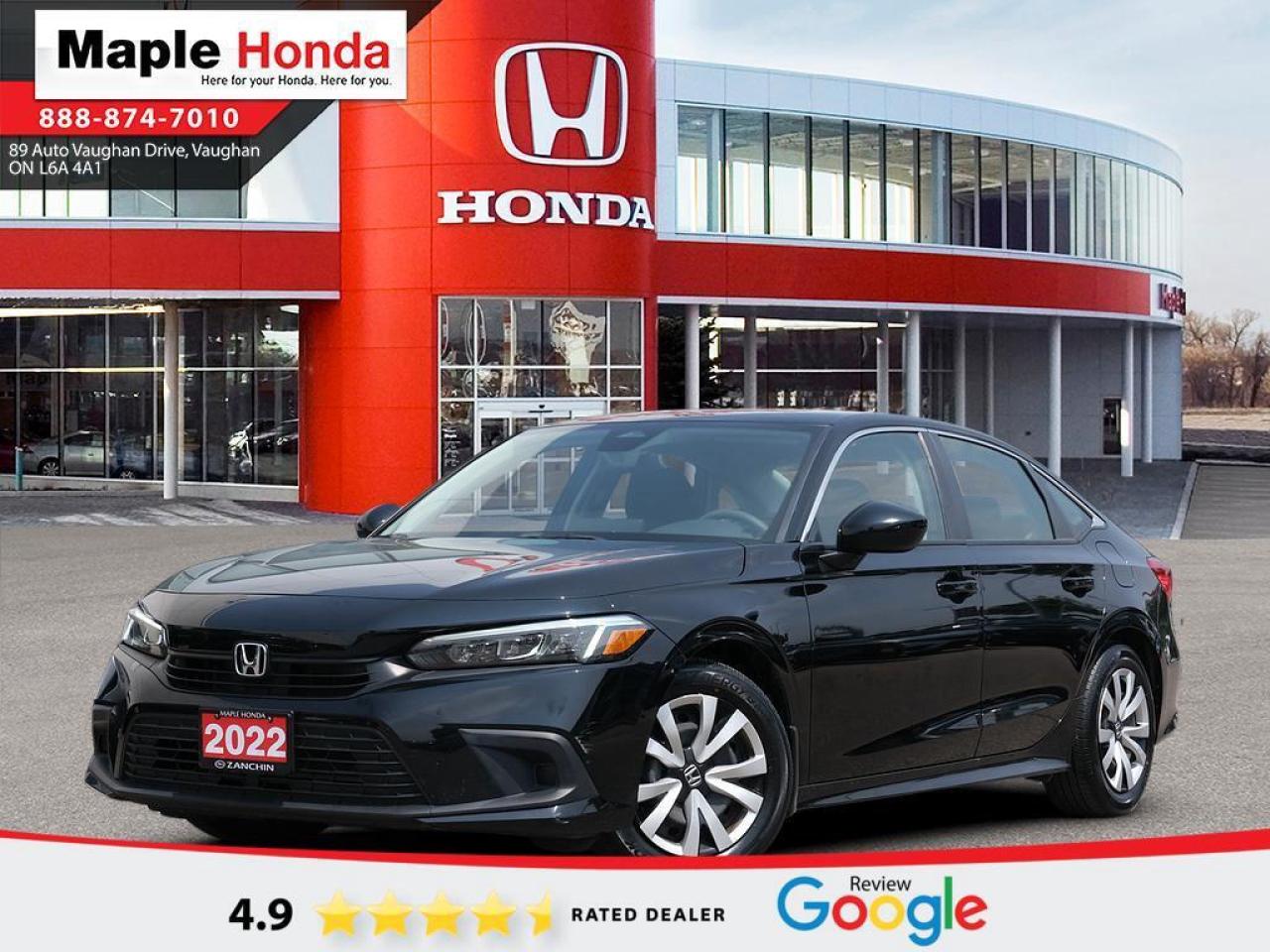 Used 2022 Honda Civic Sedan Auto Start| Honda Sensing| Apple Car Play| Android for sale in Vaughan, ON