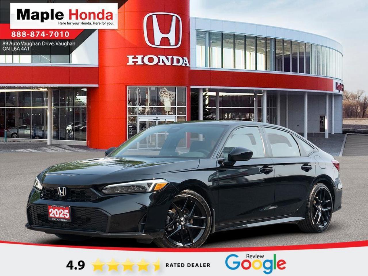 Used 2025 Honda Civic Sedan Sunroof| Heated Seats| Auto Start| Honda Sensing| for sale in Vaughan, ON