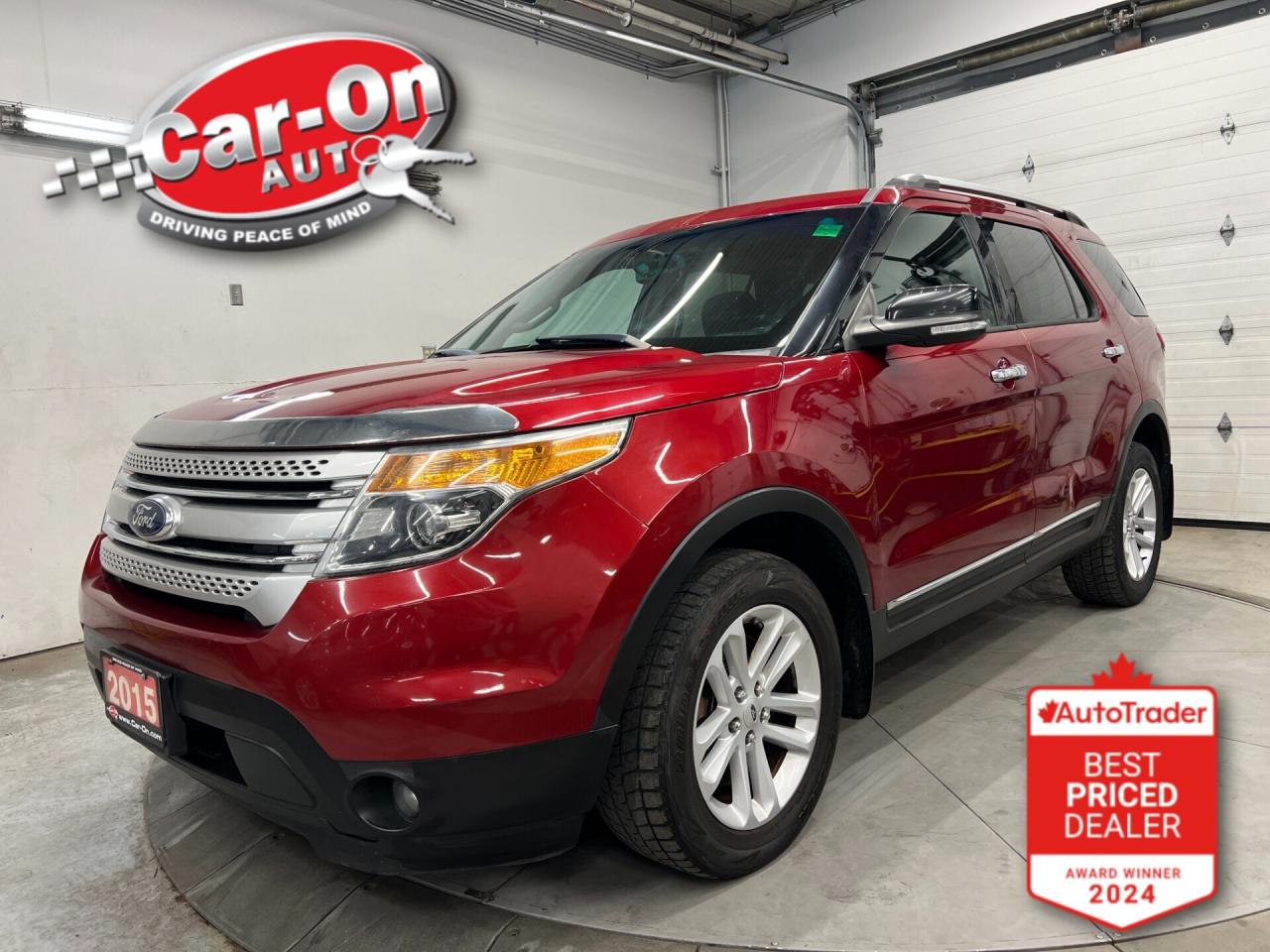 LOW KMS! 7-Passenger All-Wheel Drive w/ 3.5L V6! Heated seats, 8-inch touchscreen w/ navigation, blind spot monitor, rear cross-traffic alert, backup camera w/ rear park sensors, 18-inch alloys, three-zone climate control, automatic headlights, keyless entry, tow package, power liftgate, full power group incl. power seat, leather-wrapped steering wheel, cruise control, Bluetooth and Sirius XM!!